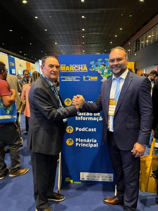 Prefeito Antônio Reis e vice-prefeito Joab Curvina.(Imagem:Secom)