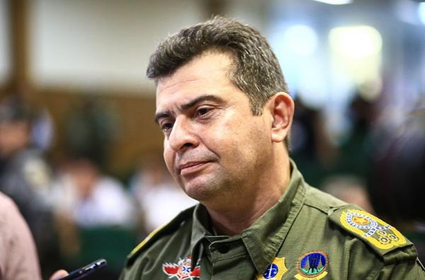 Coronel Scheiwann Lopes, comandante da PM-PI.(Imagem:: Renato Andrade/Cidadeverde.com)