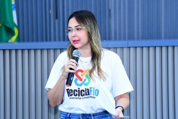 Secretária de Saúde, Caroline Reis.(Imagem:CMF)