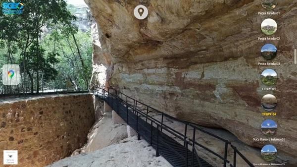 Passeio virtual e imersivo mostra paisagens do Parque Nacional Serra da Capivara em 360° (Imagem:Reprodução)