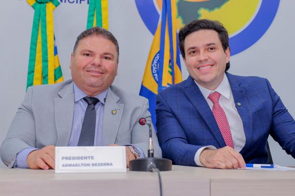 Admaelton Bezerra e Pomp&iacute;lio Evaristo Filho(Imagem:Gabriel Paulino)