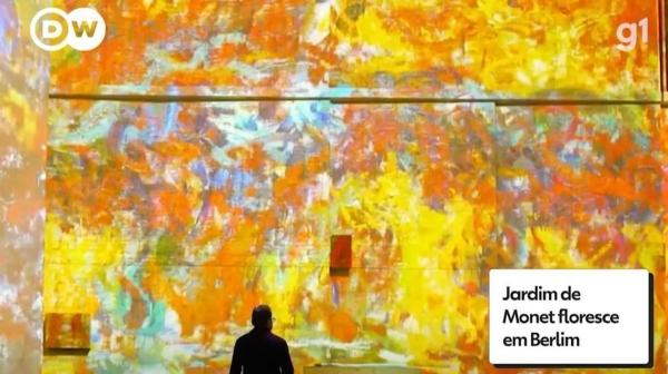 Jardim de Monet: Exposição na Alemanha faz mergulho em projeções em 3D de obras de pintor(Imagem:Reprodução)