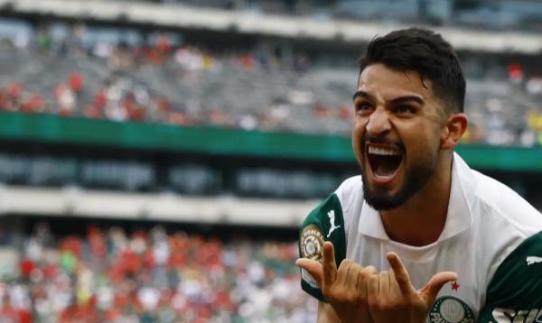 Atacante argentino Flaco López sela vitória por 2 a 0 em Nova Jersey(Imagem:REUTERS/Susana Vera/Proibida reprodução)