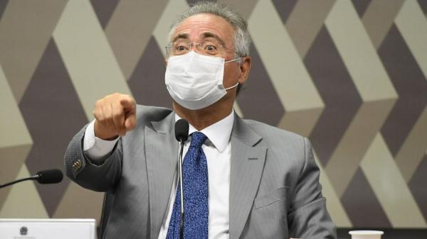 Relator da CPI da Covid, senador Renan Calheiros (MDB-AL)(Imagem:Reprodução)