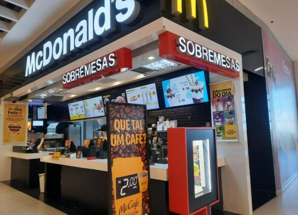 Unidade do McDonalds do Shopping Rio Poty.(Imagem:Reprodução/Ascom)