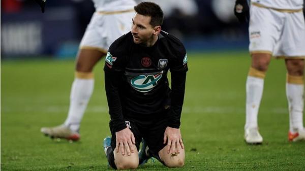 Com Messi, mas ainda sem Neymar, PSG é eliminado pelo Nice na Copa da França(Imagem:Reprodução)