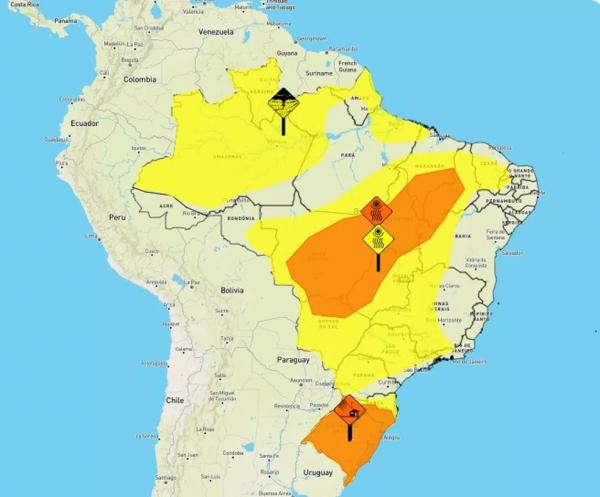 Inmet emite dois alertas de baixa umidade do ar no Piauí.(Imagem:Reprodução)