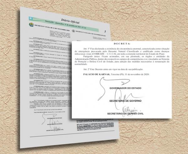 Decreto foi divulgado no Diário Oficial dessa quarta-feira (11).(Imagem: Reprodução)