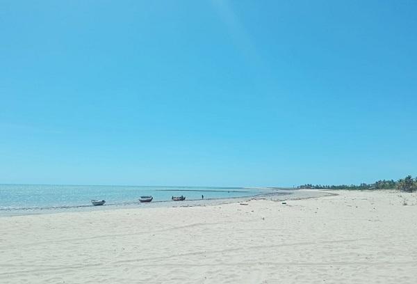 Praia do litoral do Piauí.(Imagem:Arquivo pessoal)