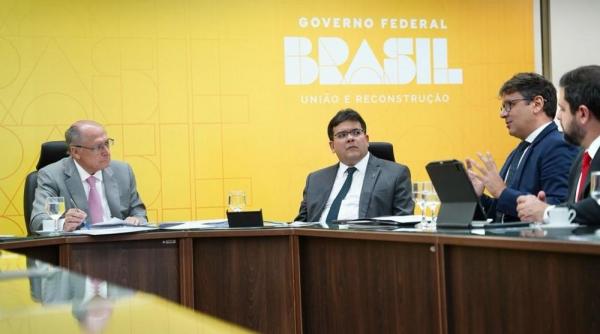 Governador com o vice-presidente Geraldo Alckmin.(Imagem:Renato Braga)