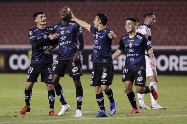 Independiente Del Valle goleou o Flamengo no dia 17.(Imagem:Getty Images)