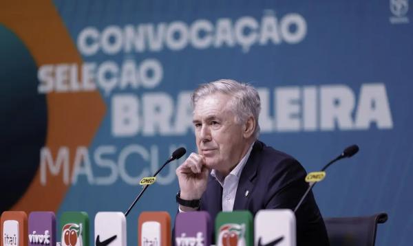 Ancelotti faz convocação para dois últimos amistosos da seleção brasileira masculina em 2025.(Imagem:RAFAEL RIBEIRO/CBF)