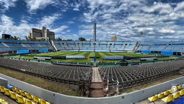 Estádio Centenário, em Montevidéu, será palco das finais mais importantes da América do Sul em 2021.(Imagem:Reprodução/Twitter)