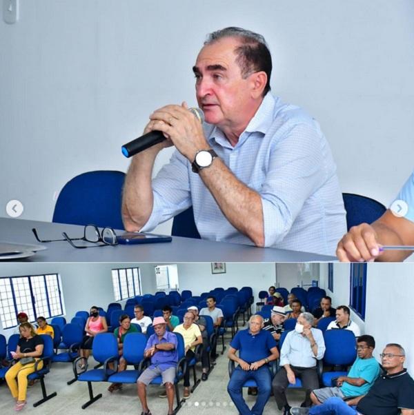 Prefeito se reúne com permissionários do Mercado Público para esclarecimentos de obra.(Imagem:Reprodução/Instagram)