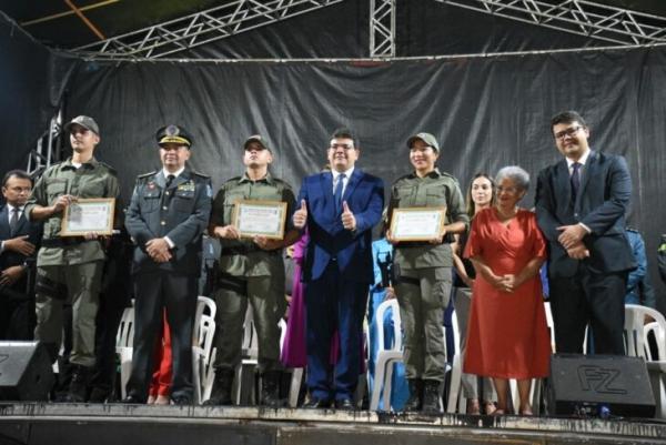 Governador Rafael Fonteles apresenta 1.104 novos policiais militares para proteger a sociedade piauiense.(Imagem:Divulgação)