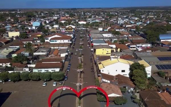 Avenida em Acreúna(Imagem:Divulgação / Prefeitura de Acreúna)