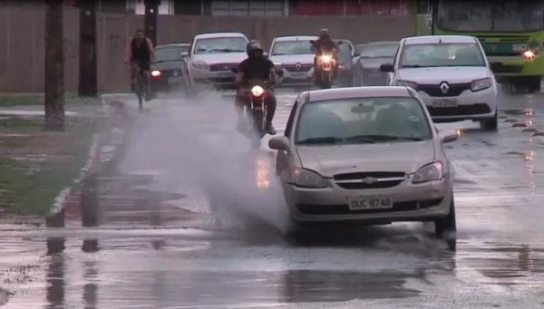 Chuva em Teresina(Imagem:Reprodução/TV Clube)