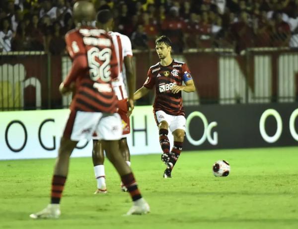  Rodrigo Caio voltou a jogar pelo Flamengo.(Imagem:André Durão )
