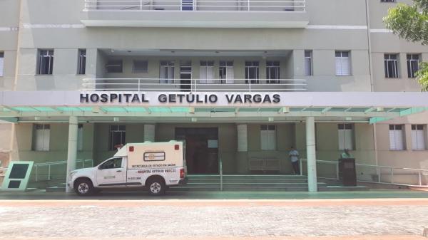 Hospital Getúlio Vargas (HGV), no Centro de Teresina, é um dos hospitais com maior fila de espera.(Imagem:G1 PI)