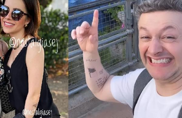 Sandy e Lucas Lima fizeram tatuagem dias antes da separação.(Imagem:Reprodução/Instagram)