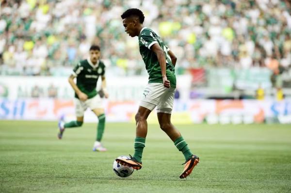 Estevão em Palmeiras x Flamengo no Allianz Parque pelo Campeonato Brasileiro.(Imagem:Marcos Ribolli)