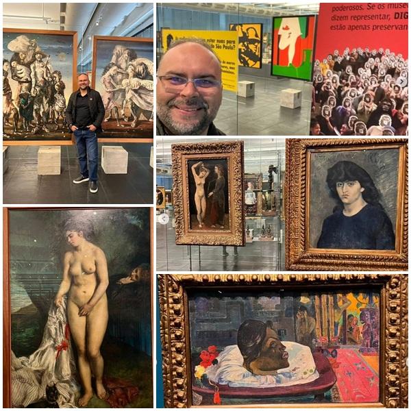 Presidente da Câmara Municipal de Floriano visita São Paulo e aprecia o acervo do Museu de Arte de São Paulo.(Imagem:Reprodução/Instagram)