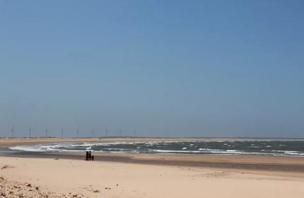 Praia da Pedra do Sal, Litoral do Piauí.(Imagem:Patrícia Andrade/G1)