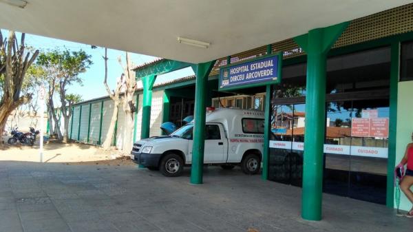 Hospital Dirceu Arvoverde (Heda), em Parnaíba.(Imagem: Patrícia Andrade/G1)