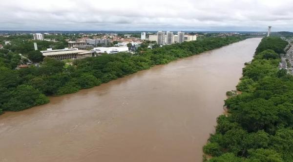 Rio Poti em Teresina.(Imagem:Reprodução/TV Clube)