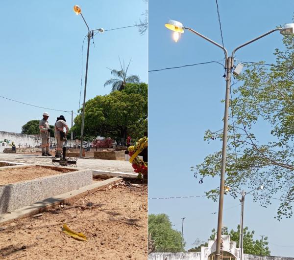 Prefeitura de Floriano realiza manutenção nos cemitérios para o Dia de Finados(Imagem:Secom)