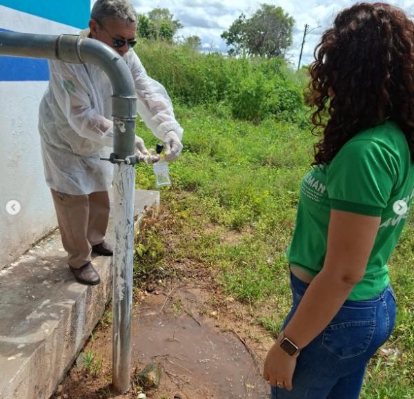 SEMAN realiza monitoramento da qualidade da &aacute;gua em po&ccedil;os de Floriano(Imagem:Reprodu&ccedil;&atilde;o/Instagram)