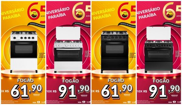 Aniversário Paraíba: Preços de festa em móveis, eletrodomésticos, smartphones e muito mais!(Imagem:Divulgação)