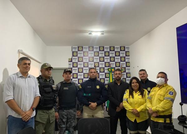 PRF reúne órgãos de segurança para alinhar procedimentos operacionais para evento que ocorrerá nessa sexta (27), em Teresina.(Imagem:Divulgação/PRF)