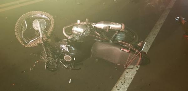 Motociclista morre e outro fica gravemente ferido após a colisão em Gilbués, no Piauí.(Imagem:Divulgação PRF)