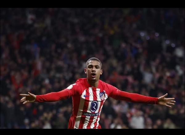 Samuel Lino Atlético de Madrid x Real Madrid(Imagem:Juan Medina/Reuters)