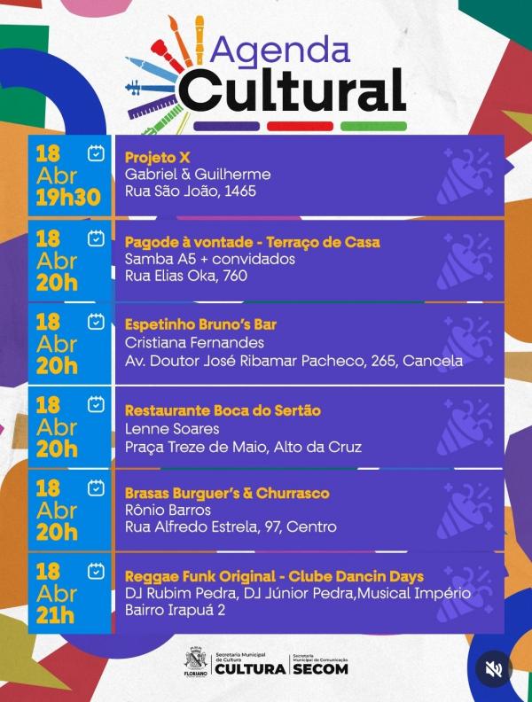 Fim de semana em Floriano promete programa&ccedil;&atilde;o cultural diversificada e muita anima&ccedil;&atilde;o(Imagem:Reprodu&ccedil;&atilde;o/Instagram)