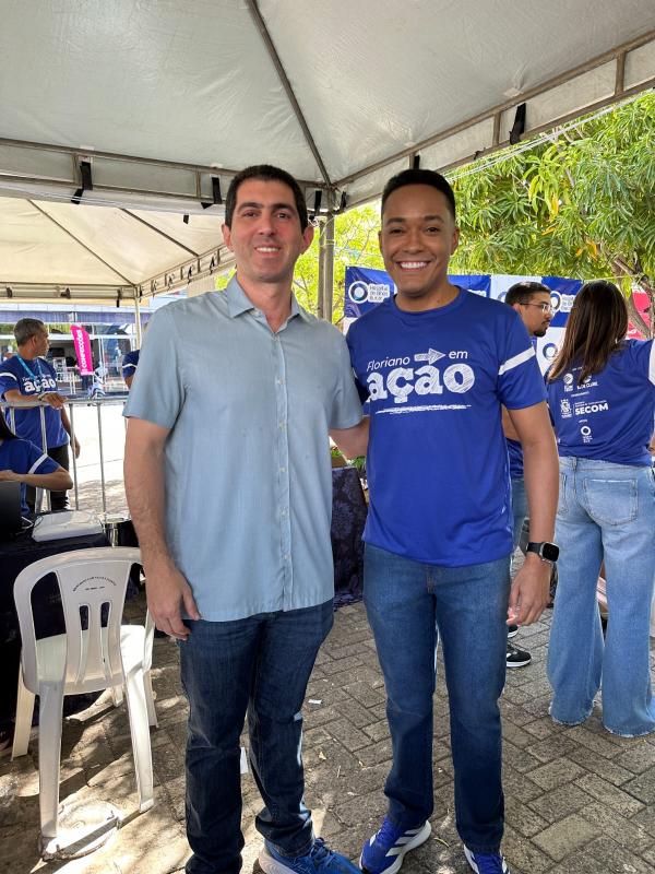 Vereador Felipe Vieira participa do ´´Floriano em Ação´´ e destaca sucesso do evento(Imagem:Reprodução/Redes Sociais)