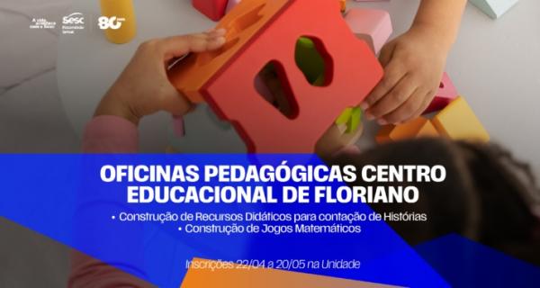 Centro Educacional de Floriano abre inscri&ccedil;&otilde;es para Oficinas Pedag&oacute;gicas durante o m&ecirc;s de Maio.(Imagem:Divulga&ccedil;&atilde;o)