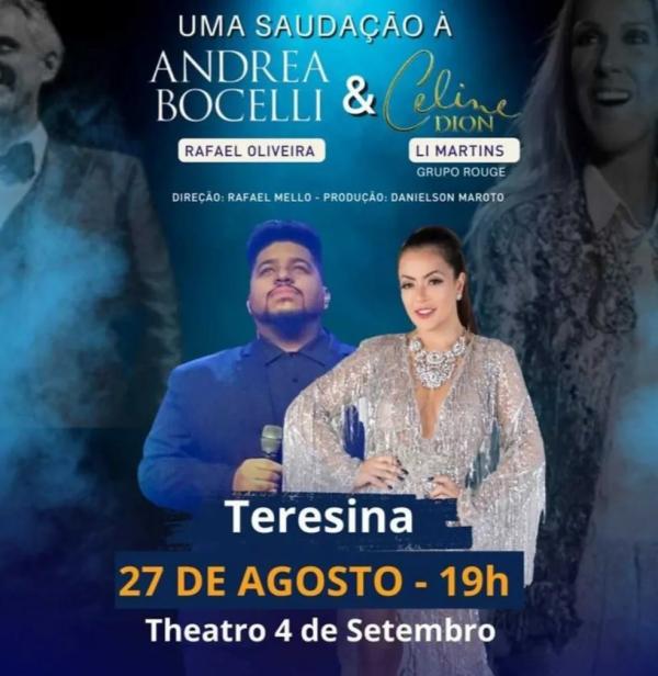 Show de Rafael Oliveira e Li Martins(Imagem:Reprodução)