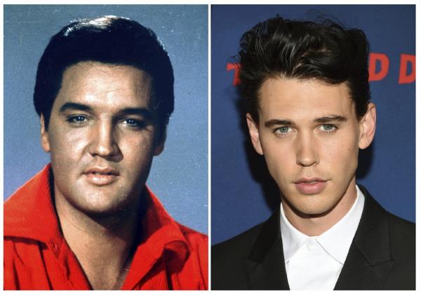 Austin Butler, à direita, foi escalado para interpretar Elvis Presley no filme de Baz Luhrman(Imagem:Reprodução)