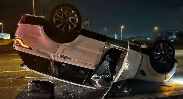 Paula Fernandes capota carro várias vezes em acidente.(Imagem: Reprodução/Instagram)
