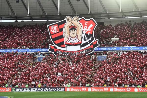 Torcida do Flamengo fez bonito nas arquibancadas em 2025.(Imagem:Alexandre Dur&atilde;o)