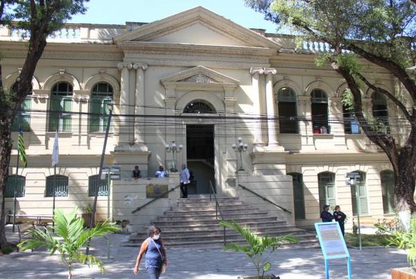 Palácio da Cidade de Teresina, sede da Prefeitura Municipal de Teresina (PMT), localizado na Praça da Bandeira, 860, no Centro da capital.(Imagem:Lucas Marreiros/g1)