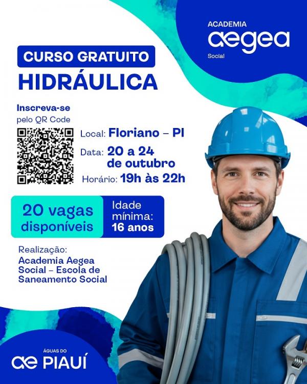 Floriano recebe curso gratuito promovido pela Academia Aegea Social.(Imagem:Divulgação)