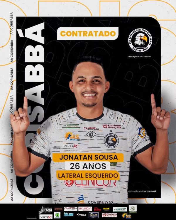 Jonatan Sousa, lateral anunciado pelo Corisabbá.(Imagem:Divulgação)