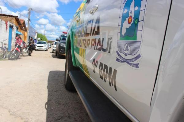 Viatura do 9º Batalhão de Polícia Militar, em Teresina, no Piauí.(Imagem:Naftaly Nascimento/ G1 PI)