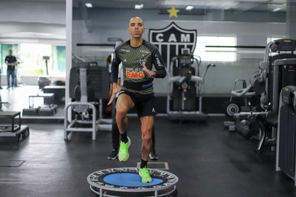 Diego Tardelli passou mais tempo na fisioterapia do que no campo nesta terceira passagem pelo Galo.(Imagem:Pedro Souza/Atlético-MG)