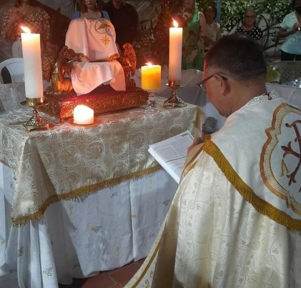 Fiéis da Igreja Católica de Floriano e Barão de Grajaú participam da Missa da Ceia do Senhor(Imagem:Reprodução)