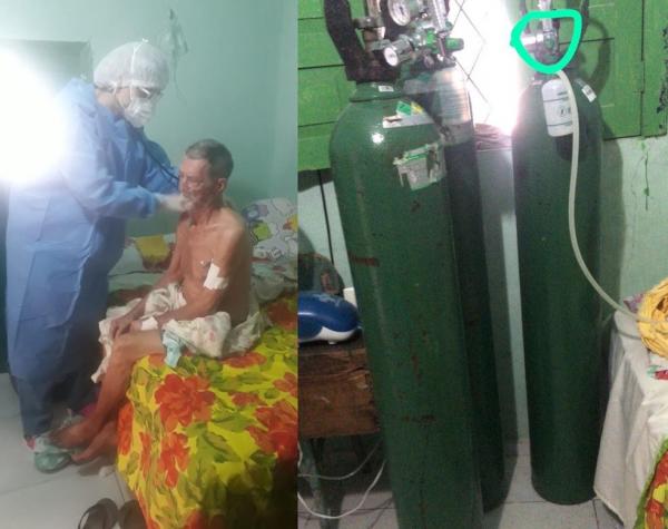 Idoso de 92 anos é primeiro paciente a falecer a espera de um leito de UTI no Piauí.(Imagem:TV Clube/ Érica Sousa)