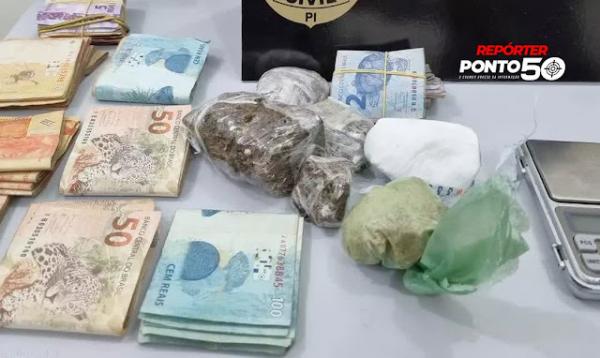 Dupla é presa com R$ 7 mil, motos roubadas e drogas em Teresina(Imagem:Divulgação)